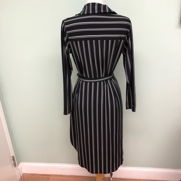 Sympli Women's 'Go To Striped' Dress | Black and White | Size 10 - Picture 2 of 5